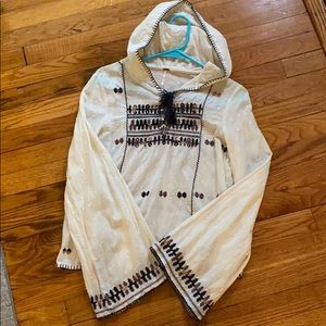 Embroidered Free People top
